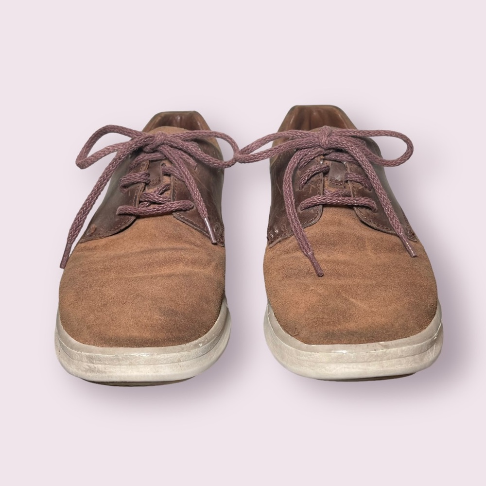 UGG Hepner Brown Suede Lace Up Saddle Oxford Shoe Mens Size 7 or Women’s 9